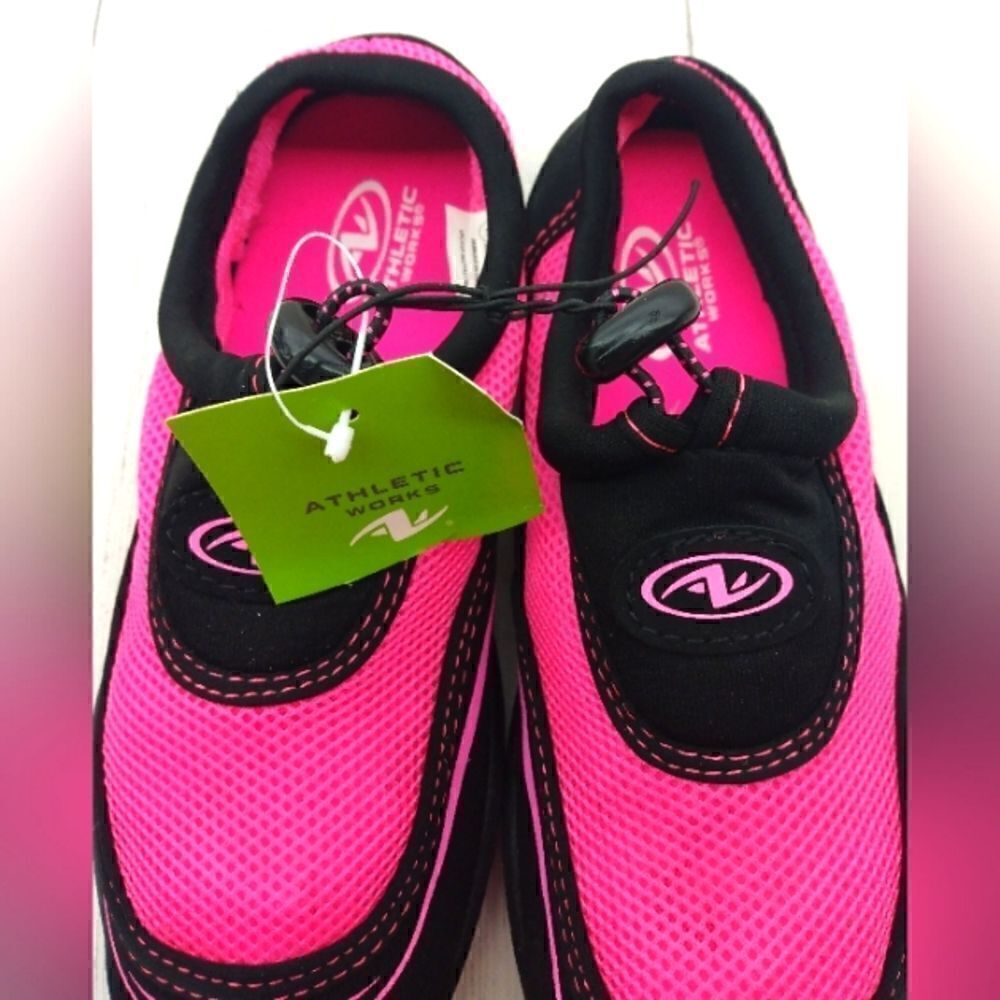 Girls Water Aqua Shoes SZ 5/6 Nwt Kids Neon Pink - Picture 4 of 10